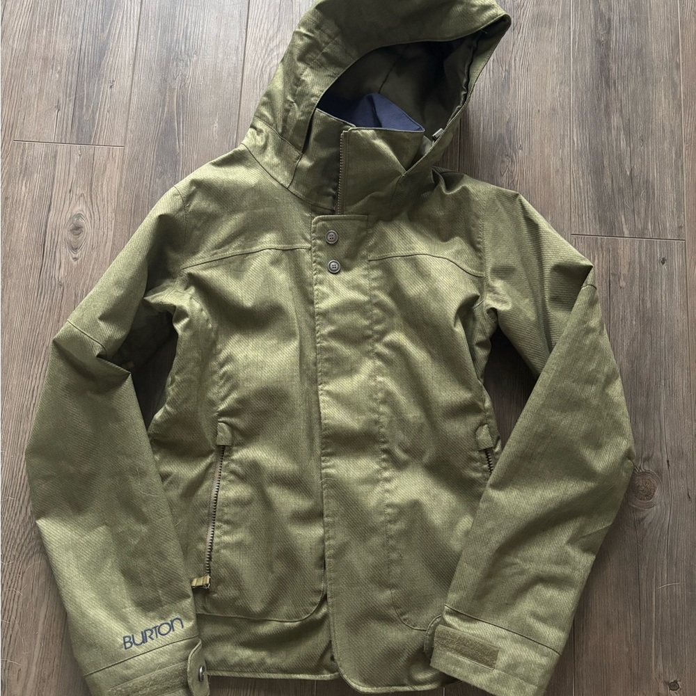 Burton DryRide Olive Green Jacket - Ladies Large (fits like a Medium)